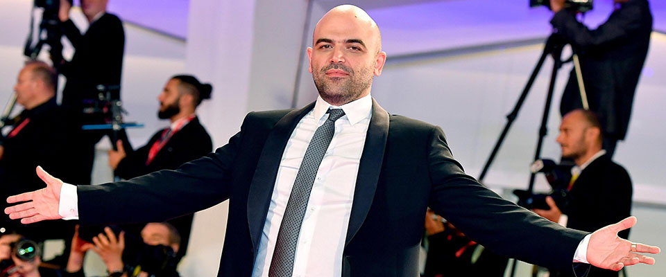 Italian author and screenwriter Roberto Saviano arrives for a premiere of ‘ZeroZeroZero (Episodi 1 e 2)’ during the 76th annual Venice International Film Festival, in Venice, Italy, 05 September 2019. The movie is presented out of competition at the festival running from 28 August to 07 September. ANSA/ETTORE FERRARI