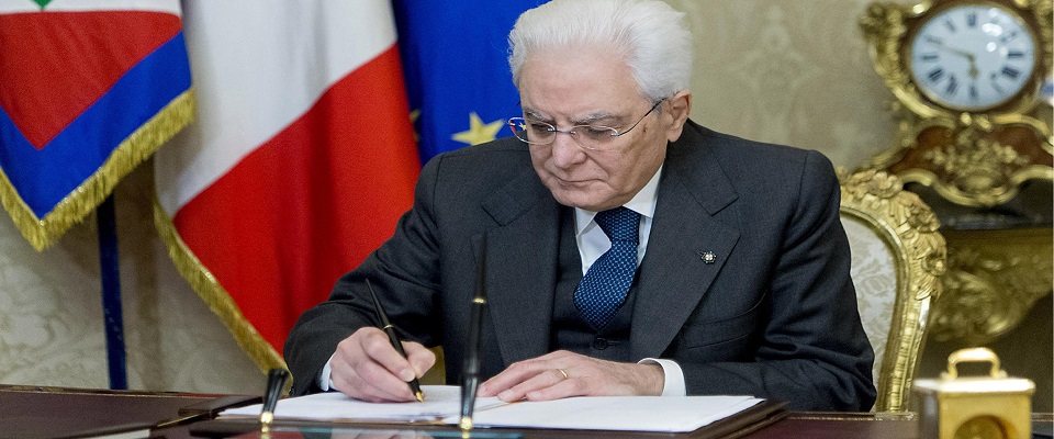 Il presidente della Repubblica Sergio Mattarella foto Ansa