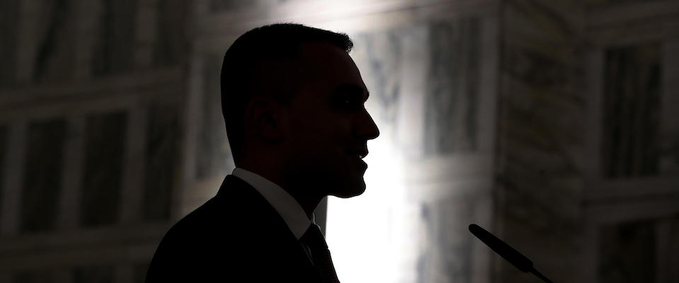 Luigi Di Maio, ministro degli Esteri, durante il brindisi natalizio con i dipendenti, Ministero degli Esteri, Roma, 20 dicembre 2019. ANSA/RICCARDO ANTIMIANI