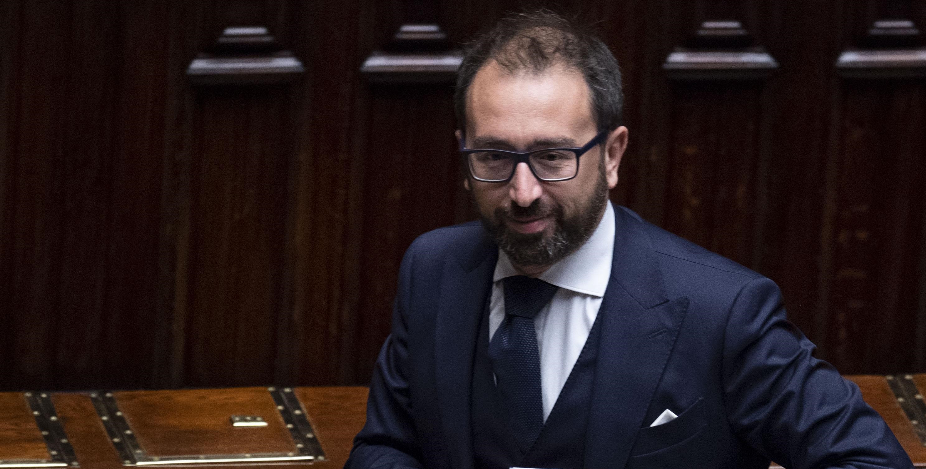 Il ministro della Giustizia, Alfonso Bonafede, nel corso del question time, a Montecitorio, Roma, 20 novembre 2019. ANSA/MAURIZIO BRAMBATTI