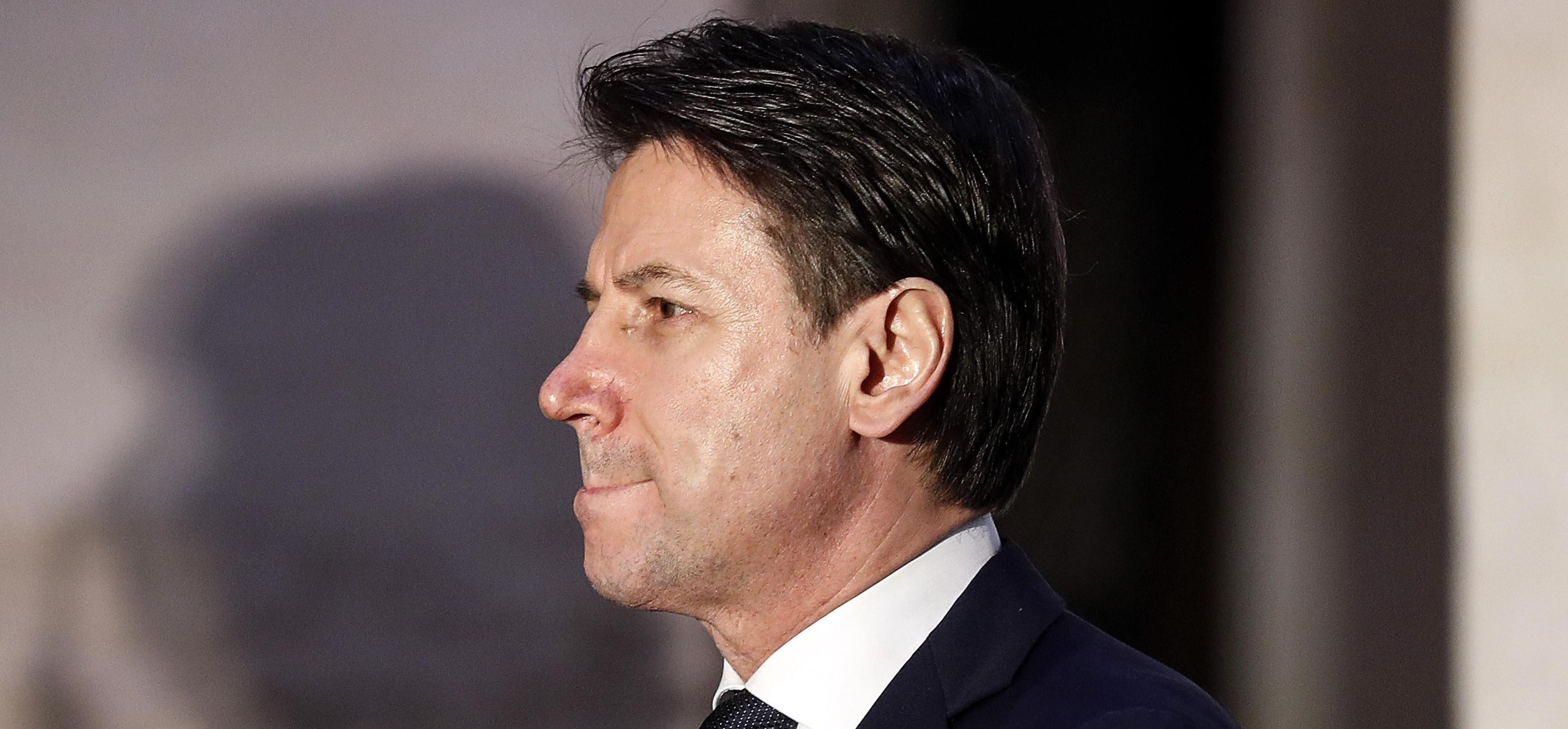 Italian Prime Minister Giuseppe Conte during his meeting with Iraqi President Barham Salih at Palazzo Chigi in Rome, Italy, 24 January 2020. ANSA/RICCARDO ANTIMIANI