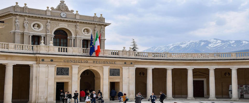 L’Aquila, 2 aprile 2019. Presentata oggi la serie tv L’Aquila Grandi Speranze in sei prime serate, in onda dal 16 aprile su Rai1, con la regia di Marco Risi. ANSA/ALESSANDRO DI MEO