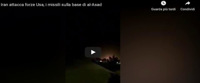Schermata 2020-01-08 alle 13.21.29 attacco iraniano alla base Usa in Iraq frame da video su Youtube