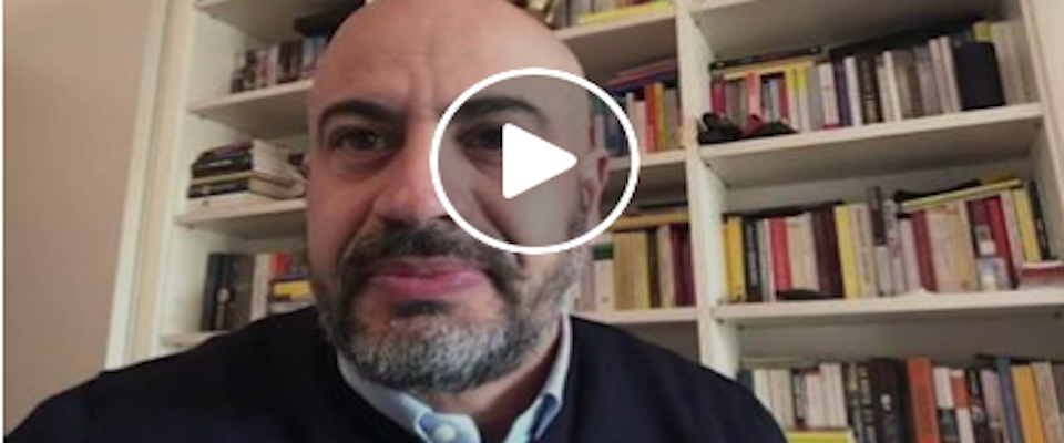 Gianluigi Paragone frame da video dalla sua pagina Facebook