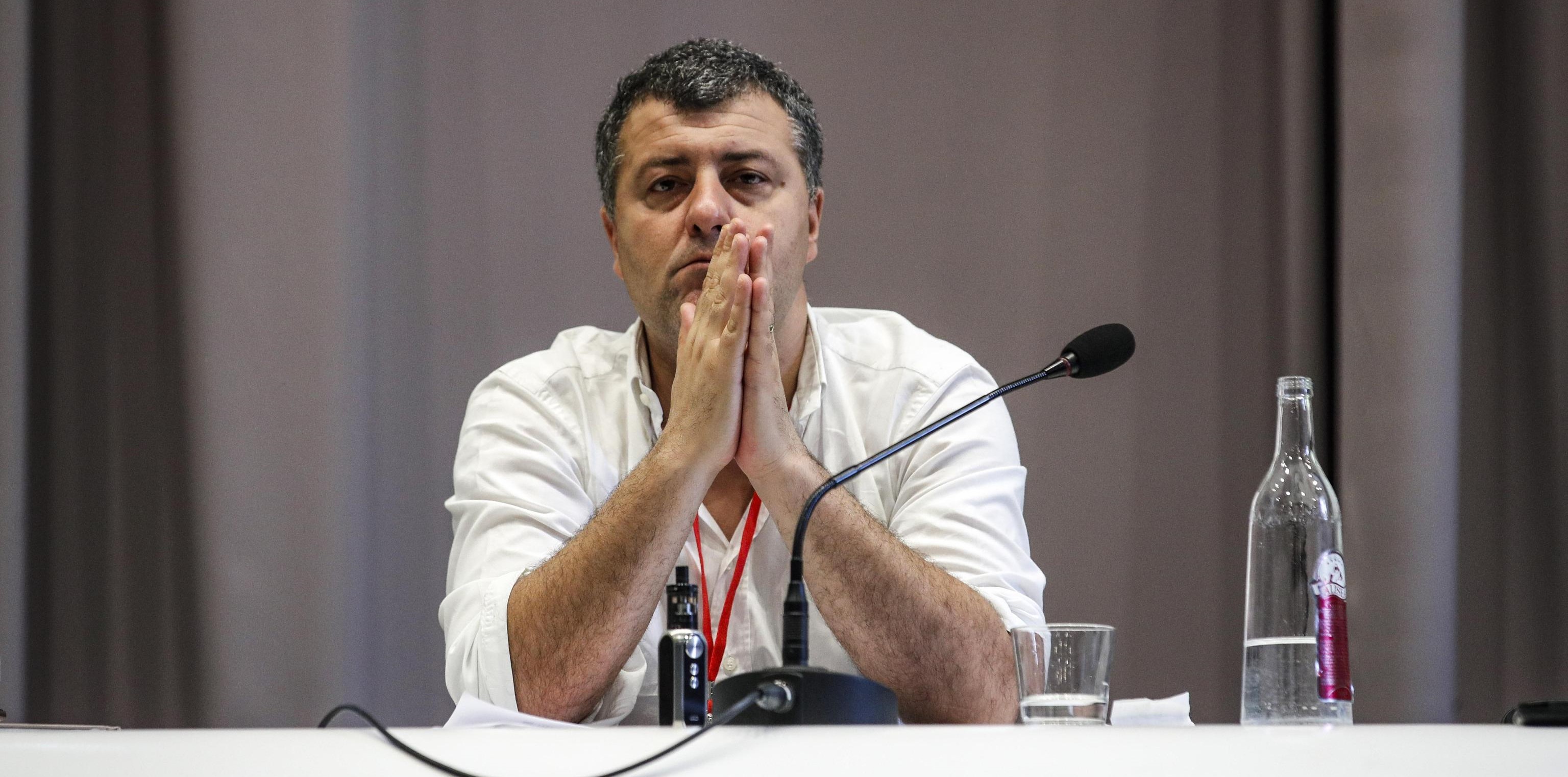 Arturo Scotto all’hotel Radisson Blu durante l’assemblea nazionale di Articolo Uno ”Diventare lAlternativa”, Roma 13 luglio 2019. ANSA/GIUSEPPE LAMI