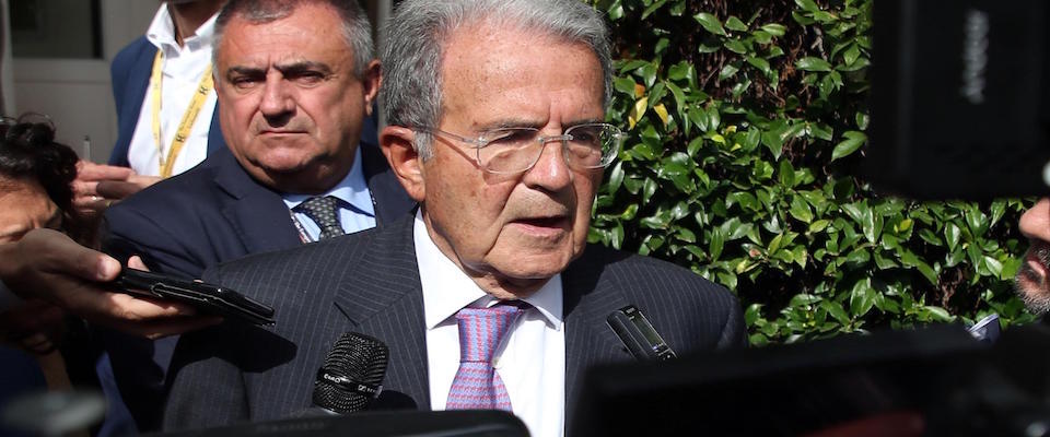 Former Italian Premier Romano Prodi  arrives to attend the Forum The European House – Ambrosetti, in Cernobbio, northern Italy, 07 September ?2019. 
ANSA / MATTEO BAZZI