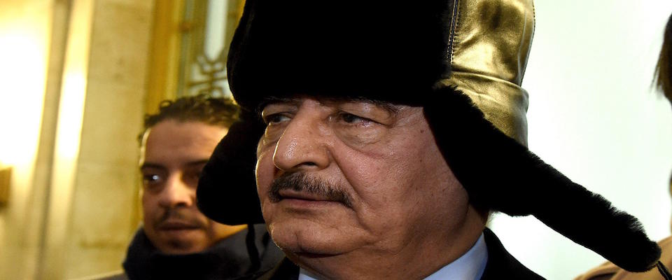 Il generale Haftar foto Ansa