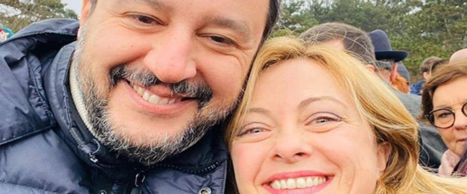 San Valentino ci porta Meloni e Salvini sempre uniti per la vittoria