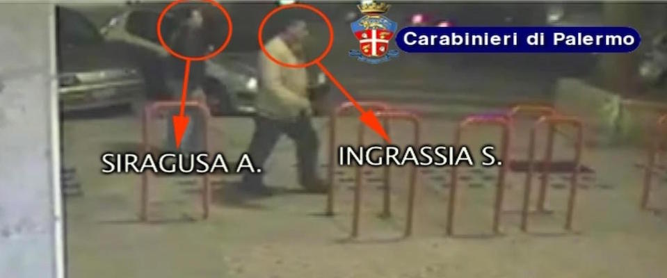 FRAGALA’ , Un immagine tratta dal video dei carabinieri sull’omicidio dell’avvocato Enzo Fragalà