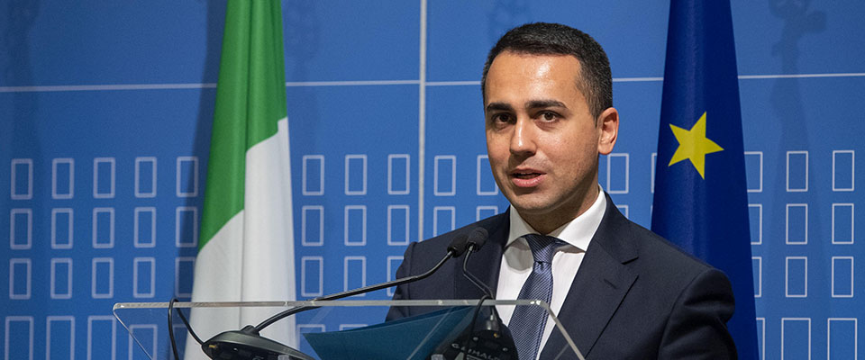 ItalyÕs Minister for Foreign Affairs, Luigi Di Maio (R) during a meeting with Ukrainian Minister for Foreign Affairs Vadym Prystaiko at Farnesina Place in Rome, 10 February 2020. ANSA/CLAUDIO PERI