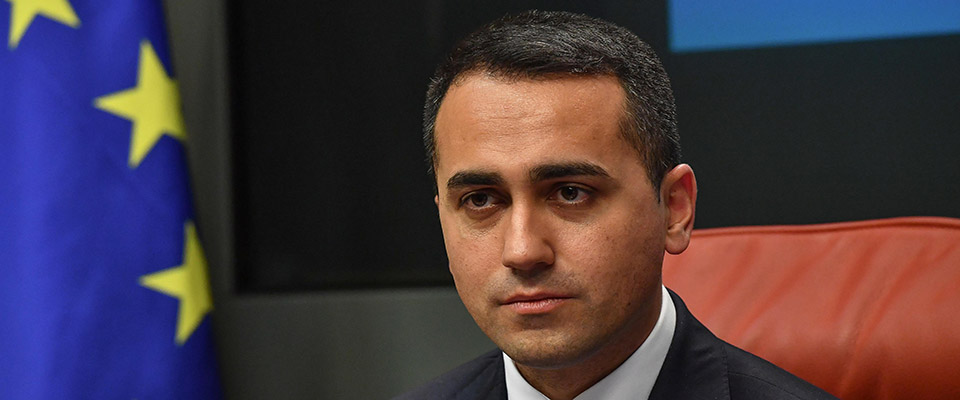 Il ministro degli Esteri Luigi Di Maio, durante una conferenza stampa congiunta con il Ministro degli Affari Esteri spagnolo, Arancha González Laya  Madrid, 7 febbraio 2020
ANSA/ALESSANDRO DI MEO