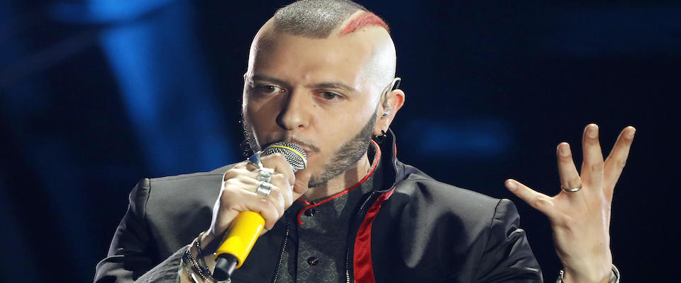 Italian singer Marco Sentieri performs on stage at the Ariston theatre during the 70th Sanremo Italian Song Festival, Sanremo, Italy, 07 February 2020. The festival runs from 04 to 08 February.   ANSA/RICCARDO ANTIMIANI