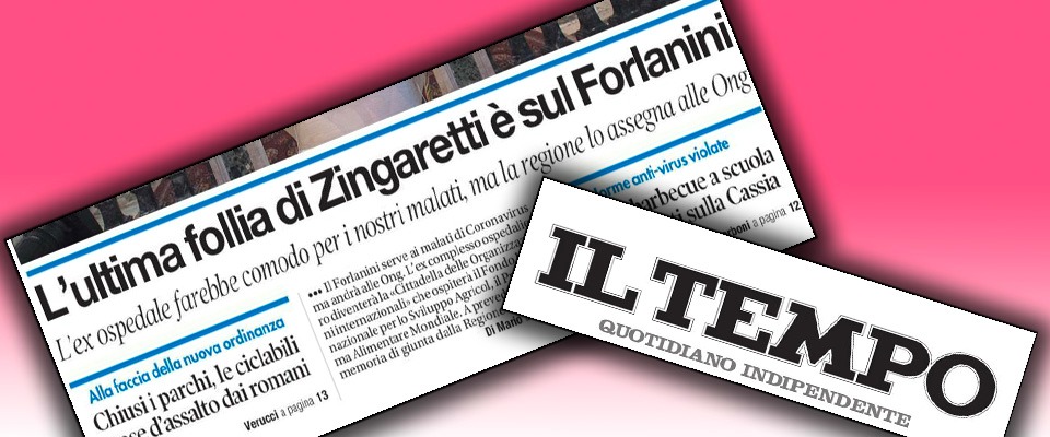 Scandalo Forlanini. La regione Lazio vuole regalarlo alle Ong