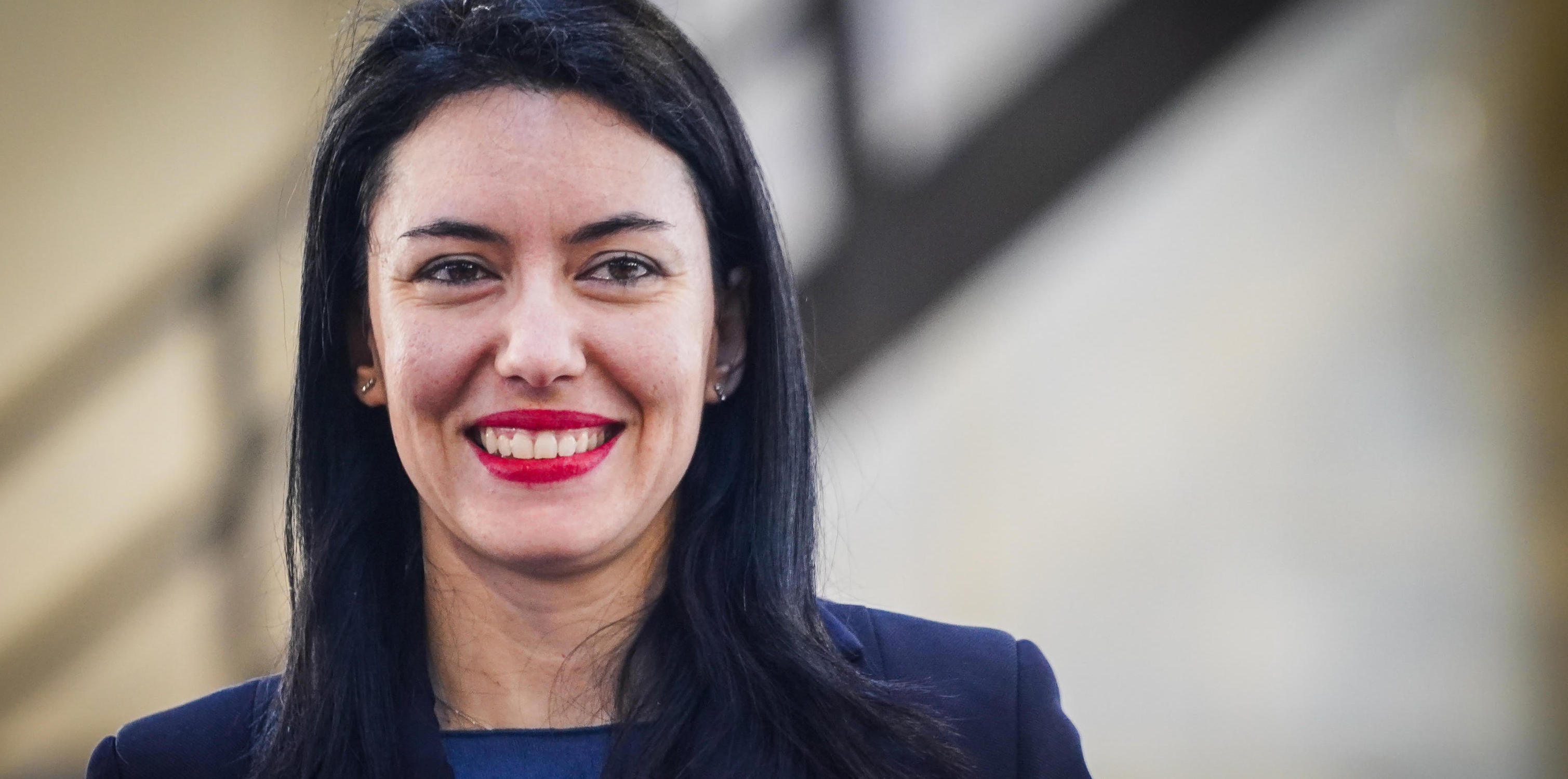 Il ministro all’istruzione Lucia Azzolina in un momento del Safe Internet Day tenutosi al museo nazionale ferroviario di Pietrarsa. Napoli 11 Febbraio 2020 ANSA/CESARE ABBATE/