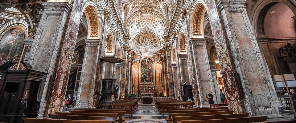 An interior view of the church of San Luigi dei Francesi before the visit of French President Francois Hollande in Rome, Italy, 17 August 2016.
ANSA/ALESSANDRO DI MEO