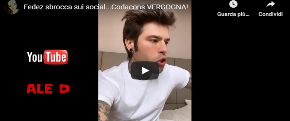 Fedez fa a pezzi il Codacons: chiedono soldi per il coronavirus. Ma che c’entrano loro?