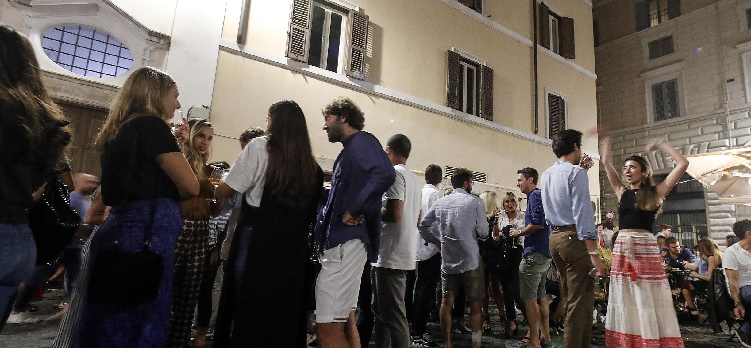 Movida a piazza delle Coppelle, Roma, 14 settembre 2019. RICCARDO ANTIMIANI