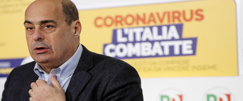 Il segretario del Partito Democratico Nicola Zingaretti foto Ansa