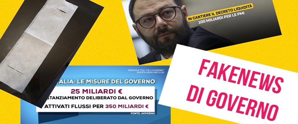 Fakenews? C’è solo da scegliere tra le frescacce del governo Conte