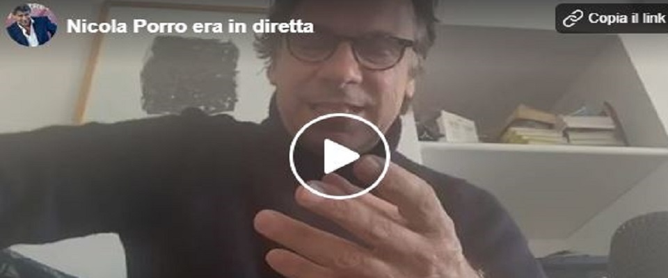 Porro in un video dalla sua pagina Facebook