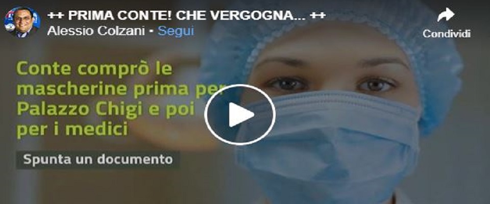 Scandalo ospedale a Palazzo Chigi frame da video su Facebook