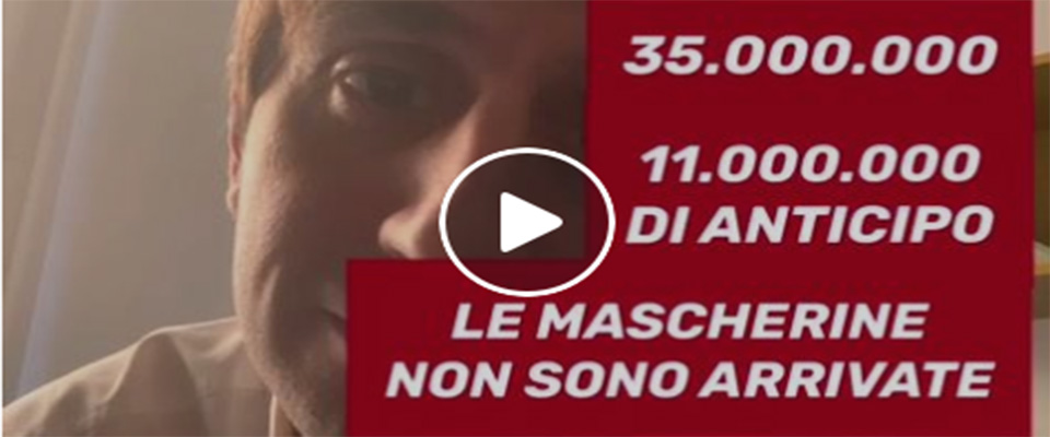 FdI: “Da Zingaretti 11 milioni di euro per mascherine mai arrivate” (video)