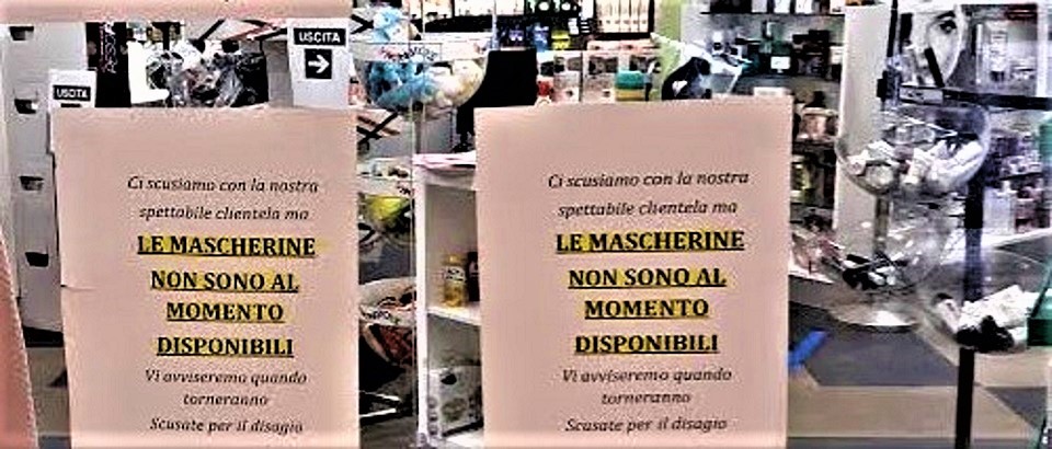 farmacisti mascherine mancanti