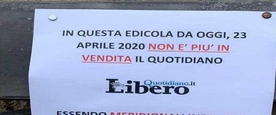 L’edicolante di Napoli contro Feltri: da oggi qui non si vende più il quotidiano “Libero”