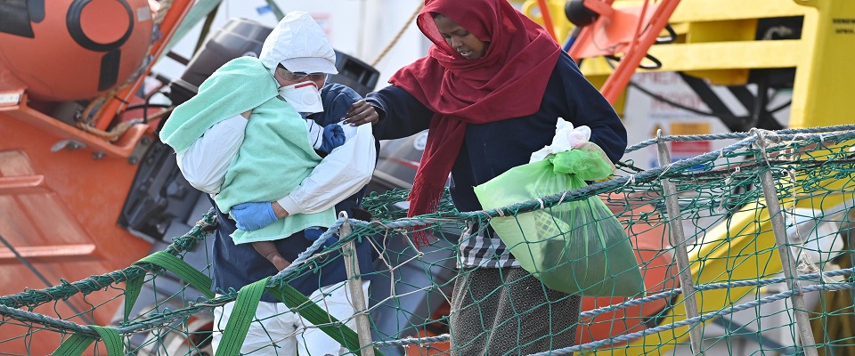 migranti Ansa foto