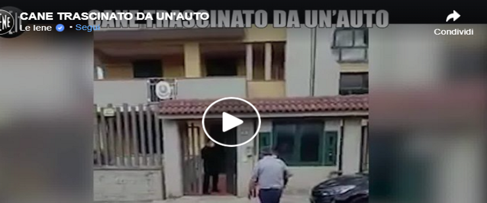 Trascina e tortura il cane legandolo all’auto. Identificato e denunciato l’aguzzino di Siracusa (video)