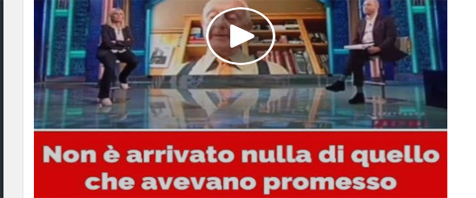 L’ira dell’imprenditore: “Sul Coronavirus governo Conte peggiore del mondo” (video)