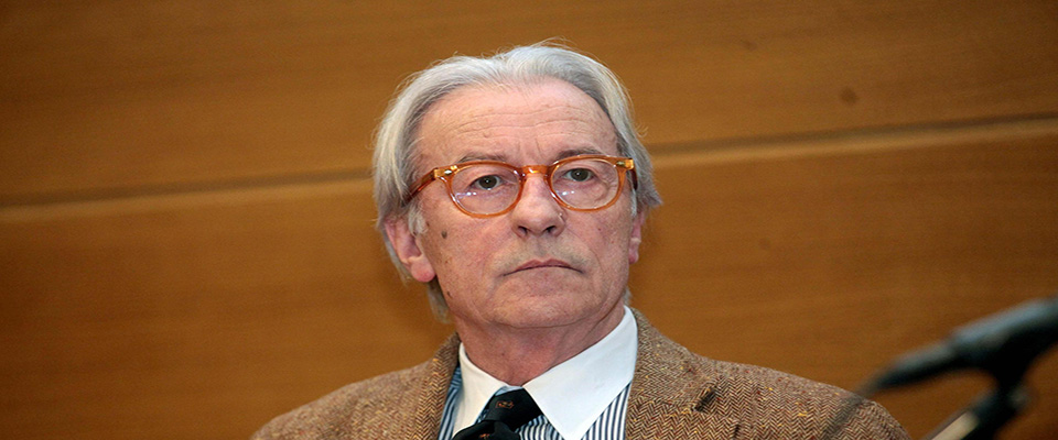 Vittorio Feltri alla presentazione del libro di Gennaro Sangiuliano “Putin. Vita di uno Zar”, Milano, 21 dicembre 2015.  ANSA/MOURAD BALTI