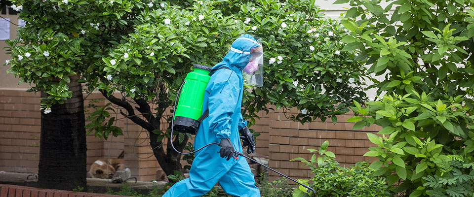 epa08493297 A health worker in a full protective suit sprays disinfectants at the Mugda Medical Collage and Hospital in Dhaka, Bangladesh, 18 June 2020. According to the Bangladesh Directorate General of Health Services (DGHS) and local media, Bangladesh has crossed the 100,000 mark of the Covid-19 cases and the deaths to 1,343. Countries around the world are taking increased measures to stem the widespread of the SARS-CoV-2 coronavirus which causes the COVID-19 disease.  EPA/MONIRUL ALAM