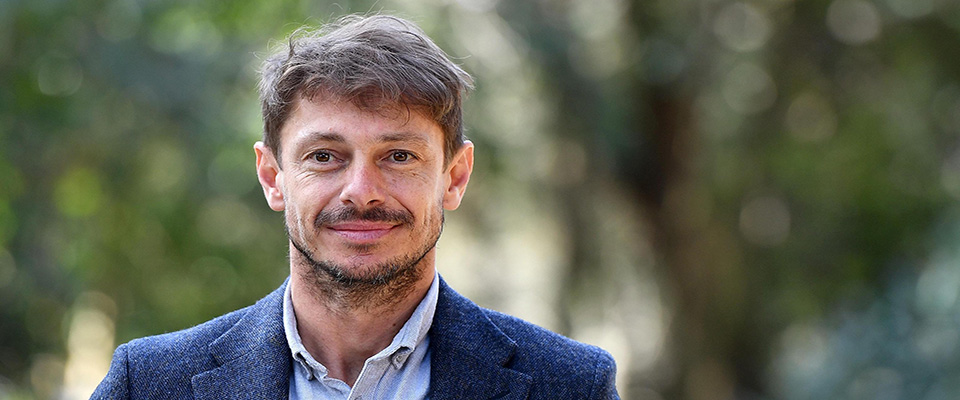 L’attore Giorgio Pasotti durante la presentazione della fiction ”Il silenzio dell’acqua” in onda su Canale5, Roma, 6 marzo 2019.   ANSA / ETTORE FERRARI