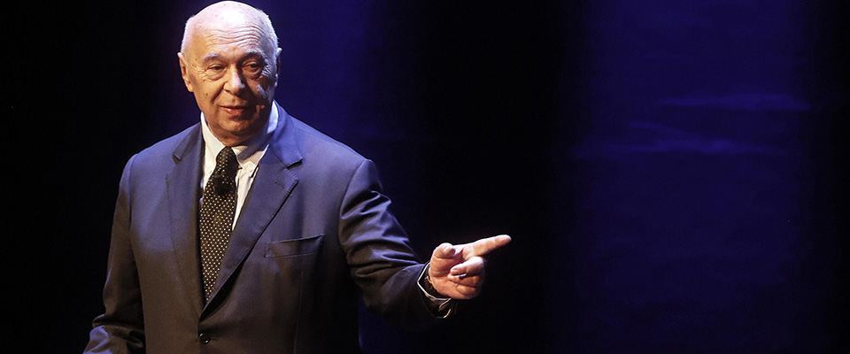 Paolo Mieli durante la celebrazione dei 150 anni dell’Associazione Italiana Editori, Auditorium Parco della Musica, Roma, 11 settembre 2019. ANSA/RICCARDO ANTIMIANI