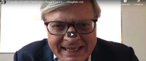 video di Sgarbi su Youtube condiviso su Twitter