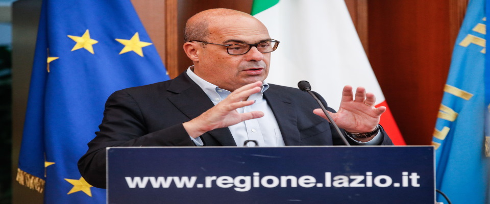 Il presidente della Regione Lazio Nicola Zingaretti durante l’evento ‘La ricerca per il Lazio del futuro’, Roma, 23 Luglio 2020. ANSA/GIUSEPPE LAMI