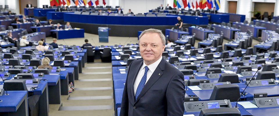 Sergio BERLATO in the EP in Strasbourg