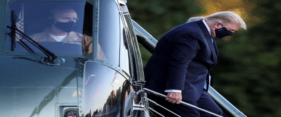 Trump arriva in ospedale