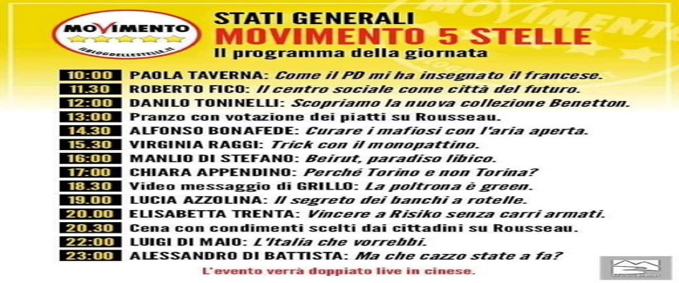 Di Maio: “L’Italia che vorrebbi”. Dibba: “Che state a fà?”. Sul web gli sfottò agli Stati generali del M5S