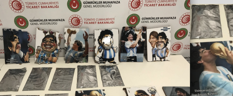 Nelle foto di Maradona trovata cocaina all’aeroporto di Istanbul