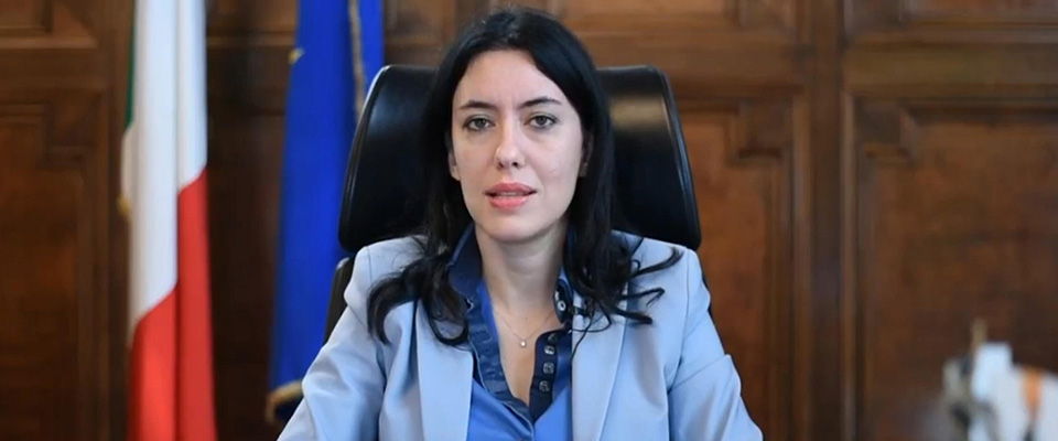 Il ministro dell’Istruzione Lucia Azzolina durante la diretta Facebook sul profilo del Ministero dell’Ambiente in occasione della celebrazione del decennale del riconoscimento UNESCO della dieta mediterranea, Roma, 16 Novembre 2020. FACEBOOK