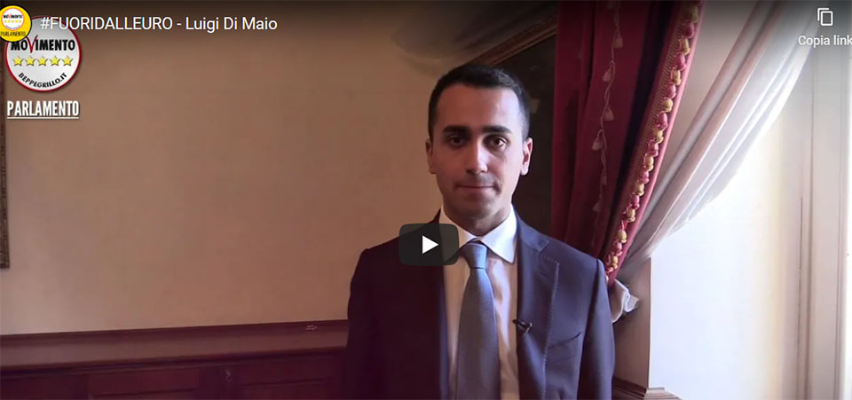 Di Maio fa l’europeista: “Grazie Von der Leyen…”. Ma nel 2017 diceva: “Fuori dall’Euro” (video)