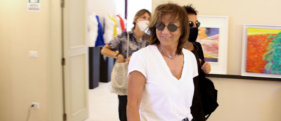 Gianna Nannini in occasione della presentazione del Concertone della Notte della Taranta, Melpignano, Lecce, 21 Agosto 2020. ANSA/UFFICIO STAMPA