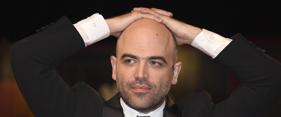 Italian writer Roberto Saviano  al festibal di Venezia