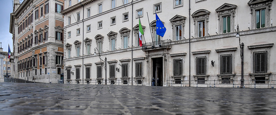 Palazzo Chigi durante il consiglio dei ministri, Roma, 16 novembre 2020.
ANSA/ALESSANDRO DI MEO