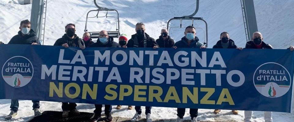 Fratelli d’Italia: «La montagna merita rispetto non Speranza. Subito ristori agli operatori» (video)