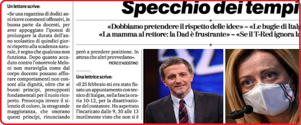 “Le offese dei prof alla bambina? Frutto anche dei silenzi sulla Meloni”: un lettore inchioda Giannini