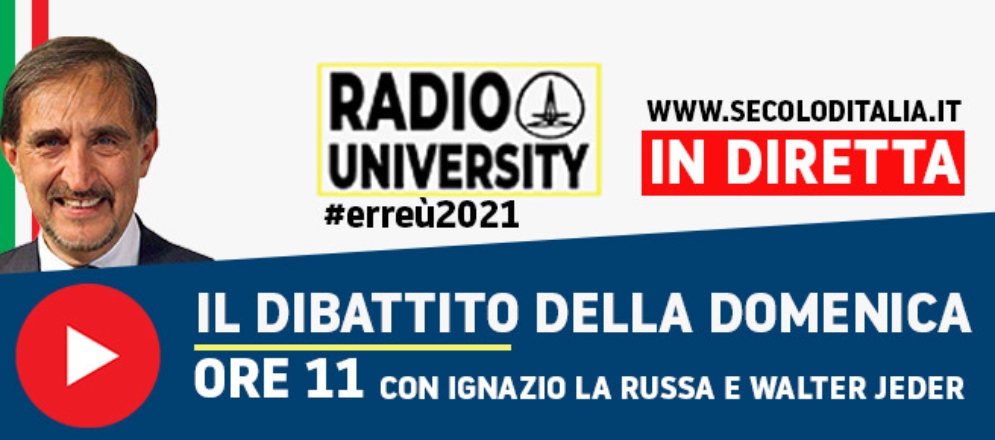 Radio University, dal ddl Zan al nodo delle riaperture. Segui la diretta sul Secolo d’Italia