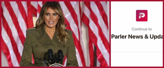 Parler, Melania Trump